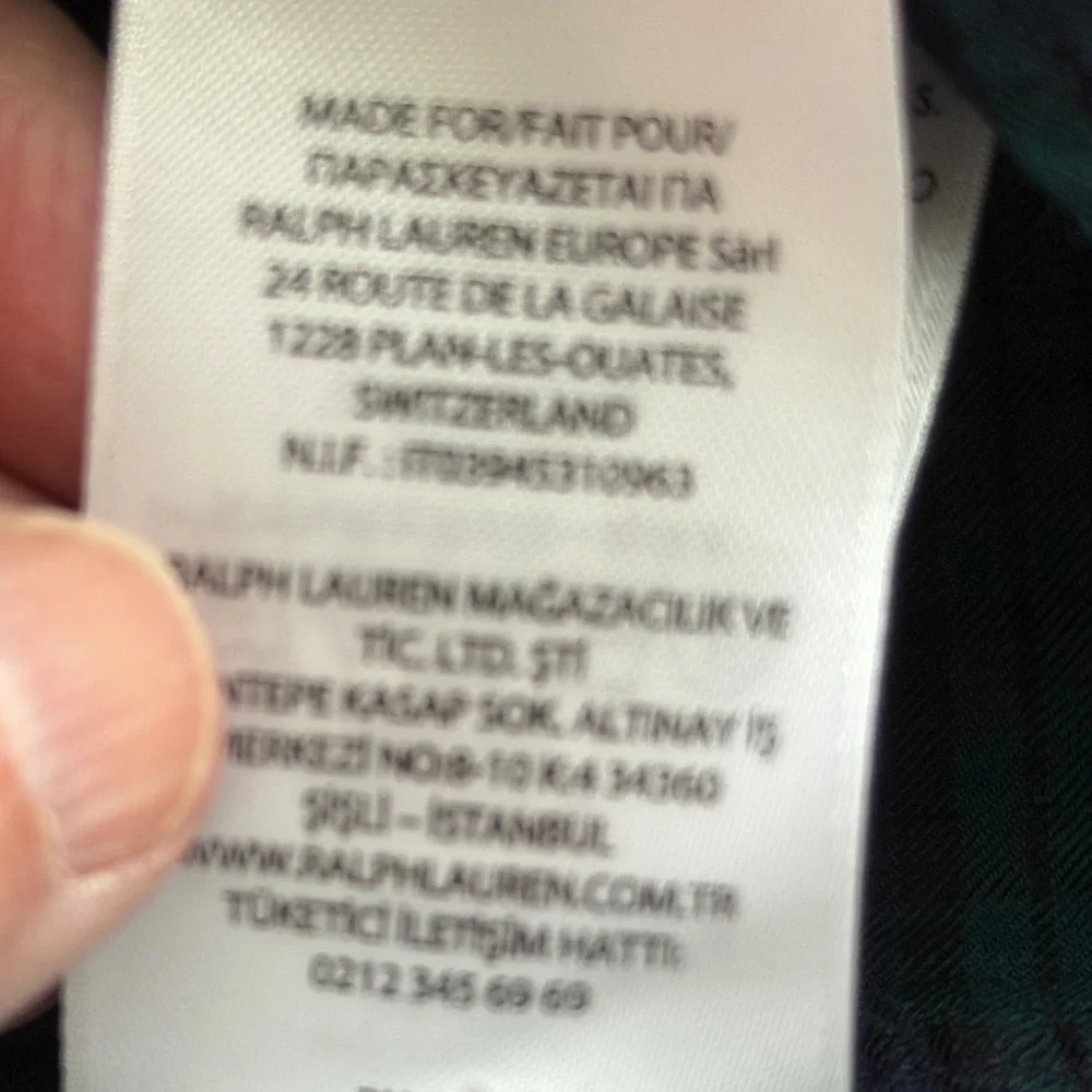Ralph Lauren Blackwatch Plaid Shirt Mens M Slim‎ Fit Green Blue Preppy Outdoors
